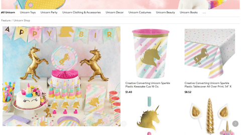 Walmart 'Unicorn Shop' Destination